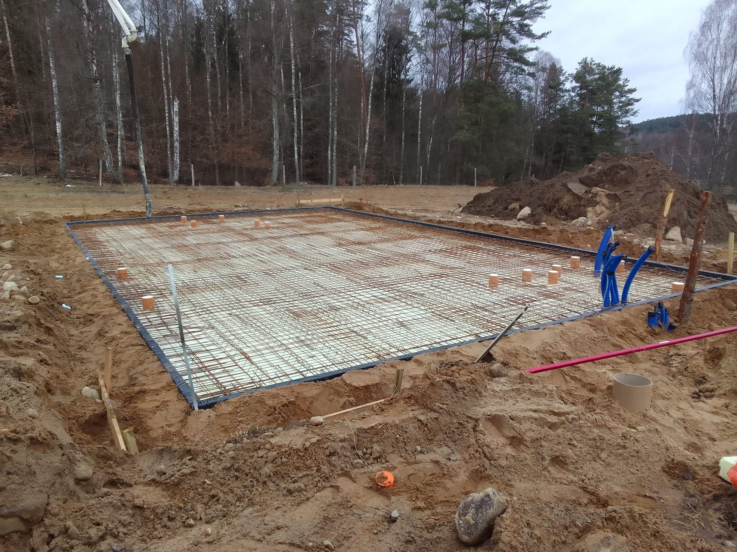 Bytów - Kierownik budowy domu jednorodzinnego | Odbiór zbrojenia płyty fundamentowej