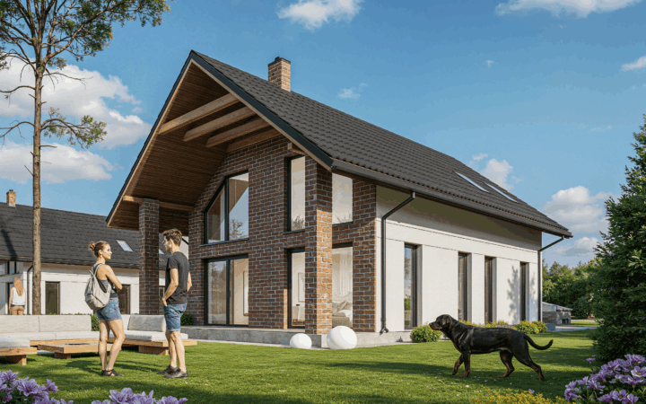 Adaptacja gotowego projektu domu - wizualizacja MD PROJEKT